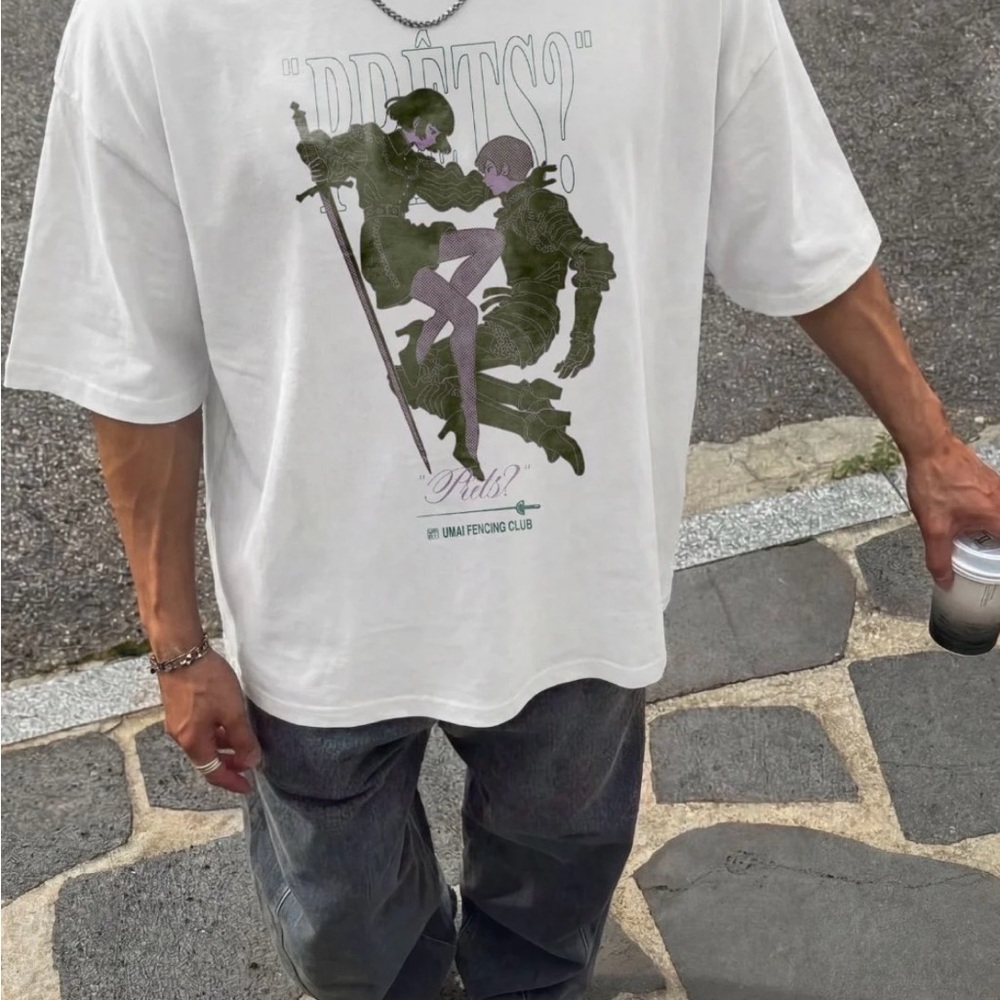 White Graphic Tee